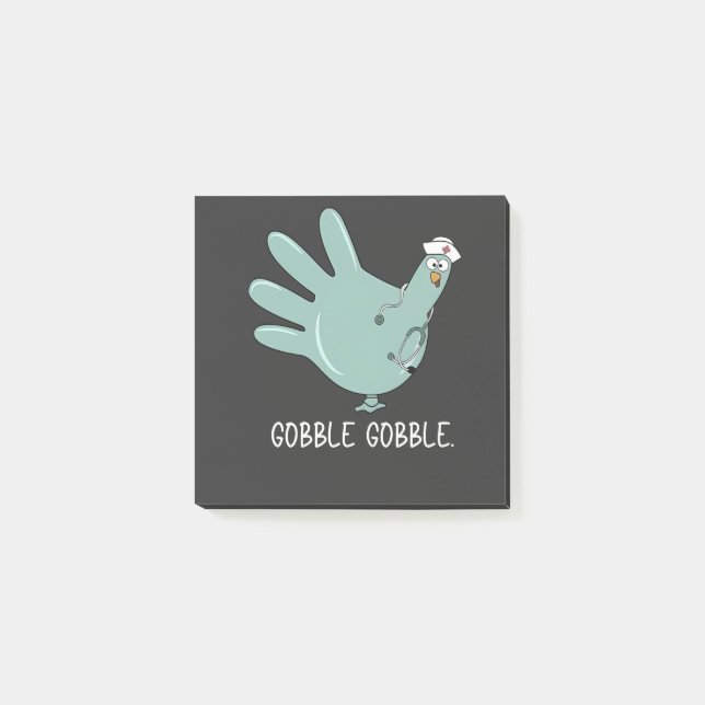 Post-it® Infirmière Urgences Dinde Gobble Squad Infirmière  (Devant)