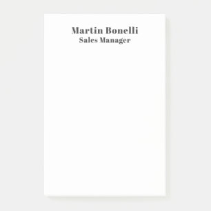 Post-it® Informations de nom propres classiques professionn