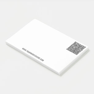 Post-it® Informations sur le code QR personnalisé Texte pro