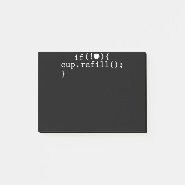 Post-it® Ingénieur logiciel de codage intelligent de rempli (Devant)