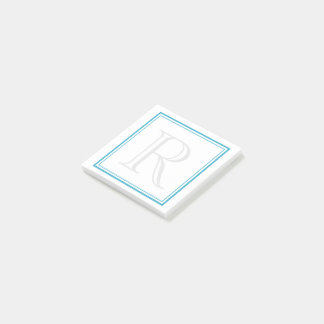 Post-it® Initiale de cadre d'Aqua
