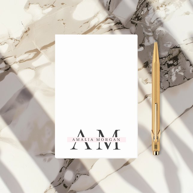 Post-it® Initiale minimale et personnalisée (Créateur téléchargé)