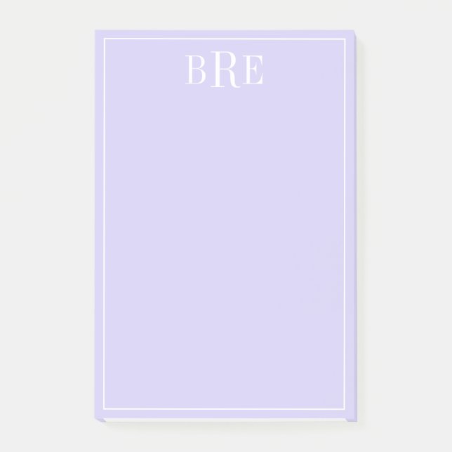 Post-it® Initiales Violet (Devant)