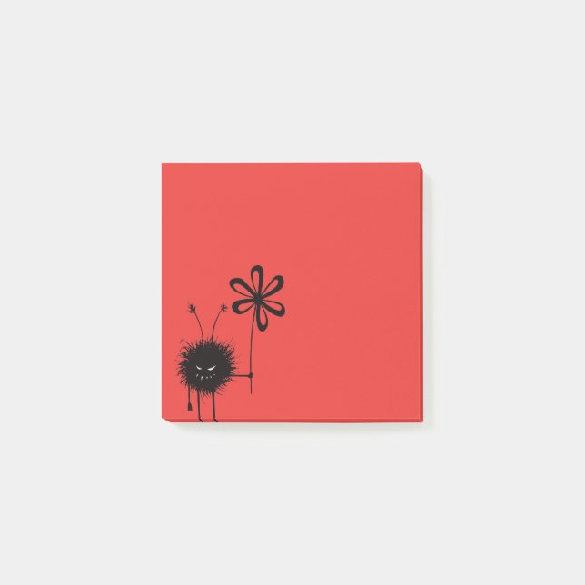 Post-it® Insecte mauvais rouge de fleur (Devant)