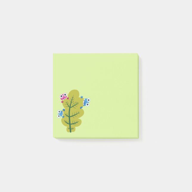 Post-it® Insectes mignons de bande dessinée de mangeurs (Devant)