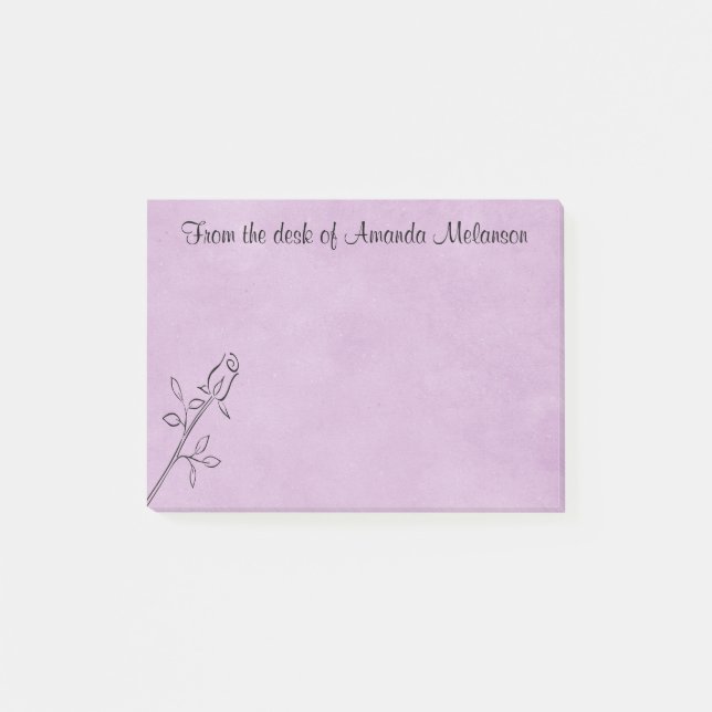 Post-it® Inséparables Noir Et Blanc, Oiseaux D'amour (Devant)