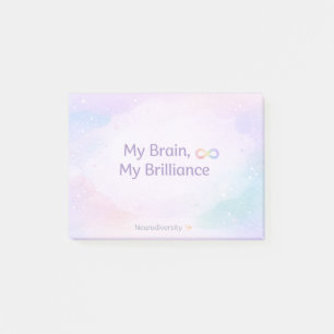 Post-it® Inspiration Neurodivergent Affirmation Pastel Doux