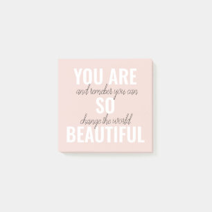 Post-it® Inspiration Tu Es Si Belle Citation Positive 