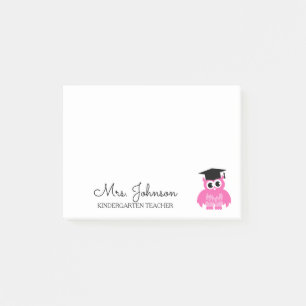 Post-it® Institutrice de maternelle personnalisée chouette