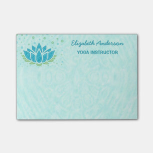 Post-it® Instructeur de yoga  Méditation du Zen de fleurs 