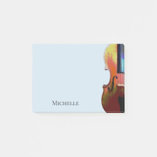 Post-it® Instrument de musique Cute Violon bleu