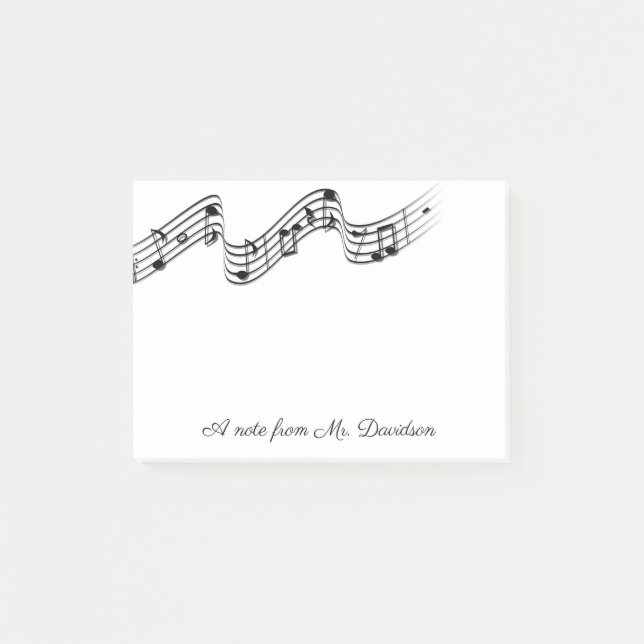Post-it® Instruments personnalisés de notes musicales (Devant)