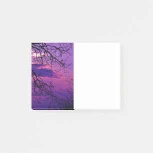 Post-it® Intense et Vive - Paysage du coucher de soleil vio