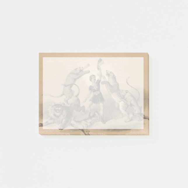 Post-it® Interprète De Cirque Debout Parmi Les Animaux Vici (Devant)