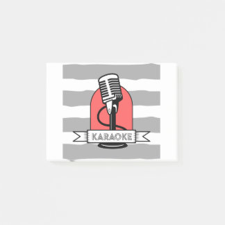 Post-it® Interprète de musique karaoké king ou queen singer