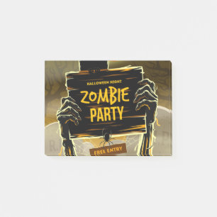 Post-it® Invitation à Halloween pour une fête de zombies
