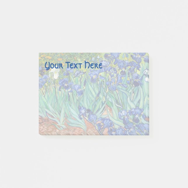 Post-it® Irises Vincent van Gogh Fleurs Peinture Art (Devant)