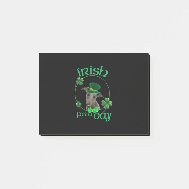 Post-it® Irish For A Day Whippet Lucky Dog (Devant)