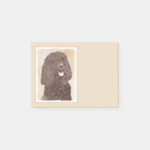 Post-it® Irish Water Spaniel Peinture - Original Dog Art