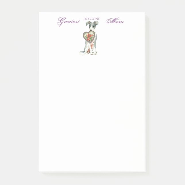 Post-it® Italien Greyhound Heart Maman (Devant)