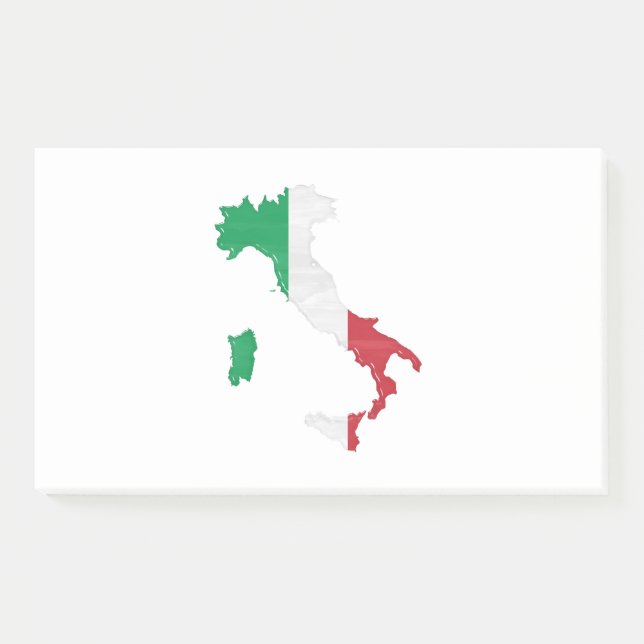 Post-it® Italy flag and map (Devant)