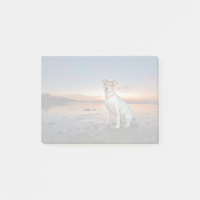 Post-it® Jack Russell Sitting Beach| Brighton Beach (Devant)