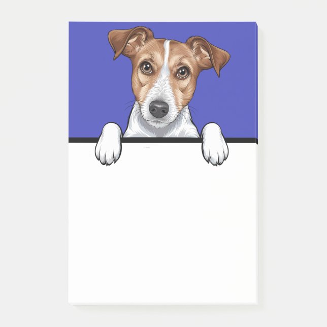Post-it® Jack Russell Terrier Peeking Amoureux de les chien (Devant)