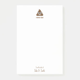 Post-it® J'Ai Poopé Aujourd'Hui Smiling Emoticon Personnali