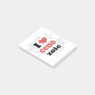 Post-it® J'aime Cénozoïque drôle de citation pour les scien