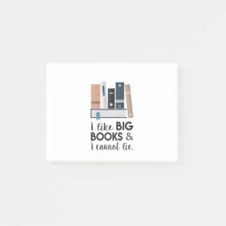Post-it® J'aime de grands livres et je ne peux pas me