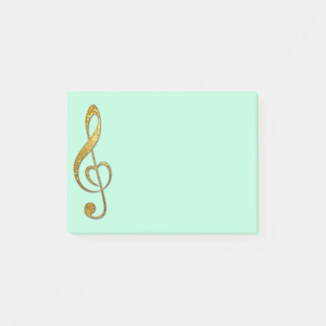 Post-it® J'aime la protection de notes collante de musique (Devant)