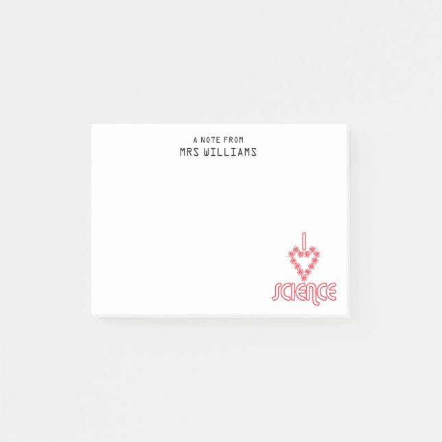 Post-it® J'aime la science (Devant)