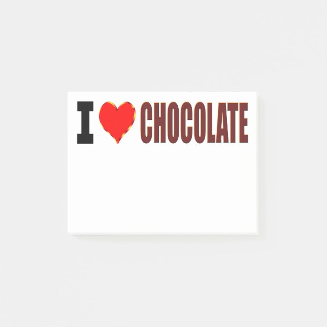 Post-it® J'aime le chocolat (Devant)