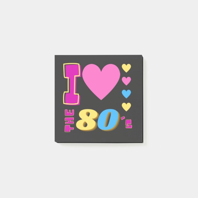 Post-it® J'Aime Les Années 80 (Devant)