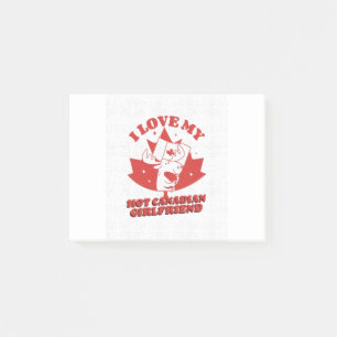 Post-it® J'Aime Ma Petite Amie Canadienne Chaude