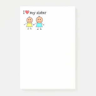 Post-it® J'aime ma soeur