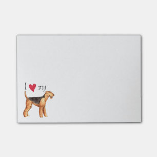 Post-it® J'aime mon Airedale