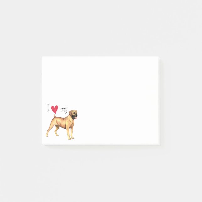 Post-it® J'aime mon Boerboel (Devant)