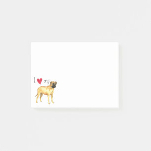 Post-it® J'aime mon Bullmastiff