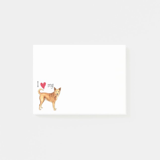 Post-it® J'aime mon chien canadien (Devant)