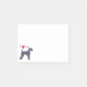 Post-it® J'aime mon Kerry Blue Terrier