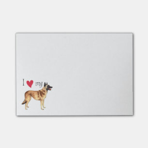 Post-it® J'aime mon Malinois belge