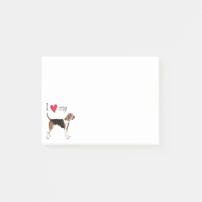 Post-it® J'aime mon marcheur de Treeing (Devant)