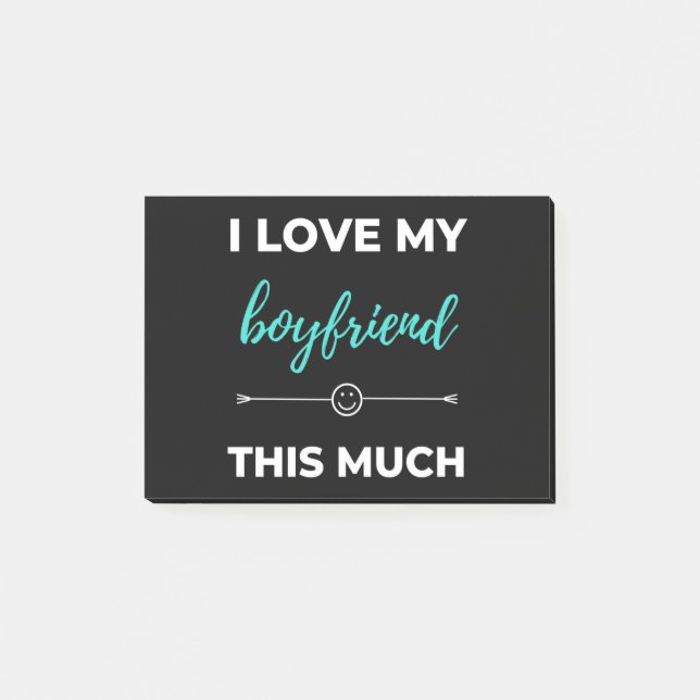 Post-it® J'Aime Mon Petit-Ami Tant Que Ça (Devant)