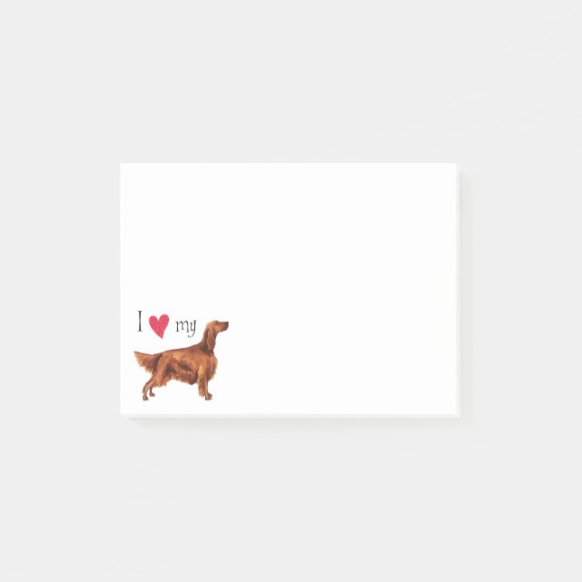 Post-it® J'aime mon poseur irlandais (Devant)