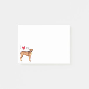 Post-it® J'aime mon Rhodesian Ridgeback