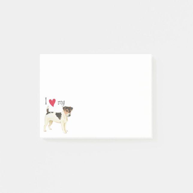 Post-it® J'aime mon Russell Terrier (Devant)