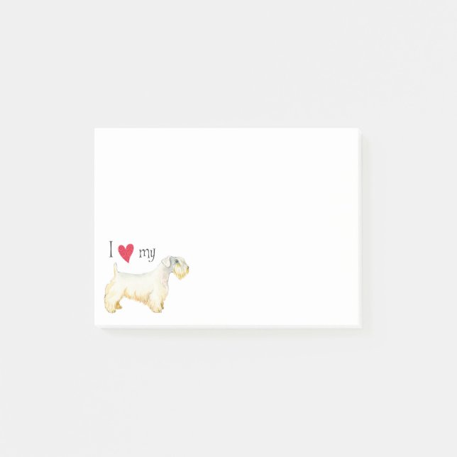 Post-it® J'aime mon Sealyham Terrier (Devant)