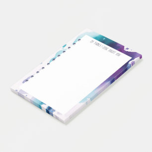 Post-it® J'aime que vous postez son - couleur d'eau Abstrai