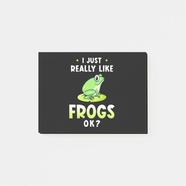Post-it® J'Aime Vraiment Les Grenouilles (Devant)